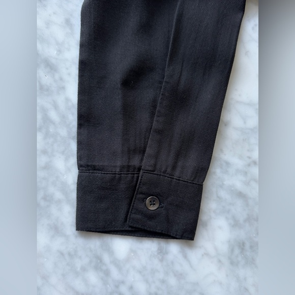 NWT Splendid Hi-Low Surplice Blouse Black - Picture 13 of 16